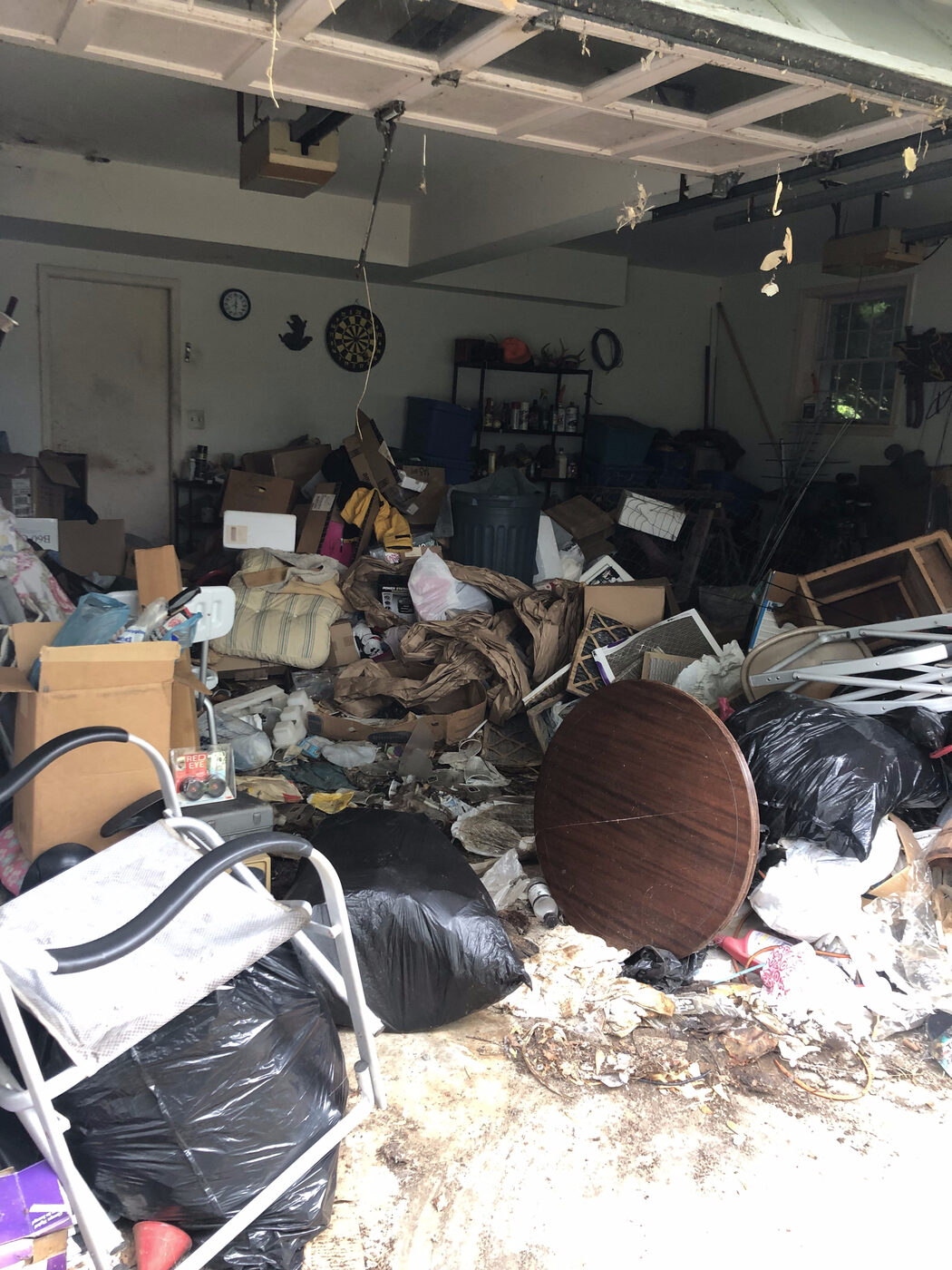 Garage before cleanout