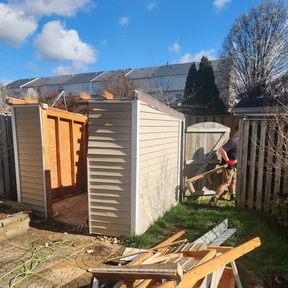 Backyard shed removal